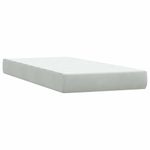 Casa si Gradina - Mobilier - Paturi si accesorii - Paturi - Pat box spring cu saltea, gri deschis, 90x210 cm, catifea - Infinity.ro