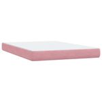 Casa si Gradina - Mobilier - Paturi si accesorii - Paturi - Pat box spring cu saltea, roz, 160x210 cm, catifea - Infinity.ro