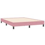 Casa si Gradina - Mobilier - Paturi si accesorii - Paturi - Pat box spring cu saltea, roz, 160x210 cm, catifea - Infinity.ro