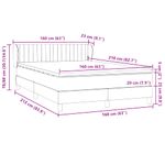 Casa si Gradina - Mobilier - Paturi si accesorii - Paturi - Pat box spring cu saltea, roz, 160x210 cm, catifea - Infinity.ro