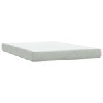 Casa si Gradina - Mobilier - Paturi si accesorii - Paturi - Pat box spring cu saltea, gri deschis, 160x210 cm, catifea - Infinity.ro