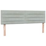 Casa si Gradina - Mobilier - Paturi si accesorii - Paturi - Pat box spring cu saltea, gri deschis, 160x210 cm, catifea - Infinity.ro