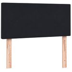 Casa si Gradina - Mobilier - Paturi si accesorii - Paturi - Pat box spring cu saltea, negru, 80x220 cm, catifea - Infinity.ro