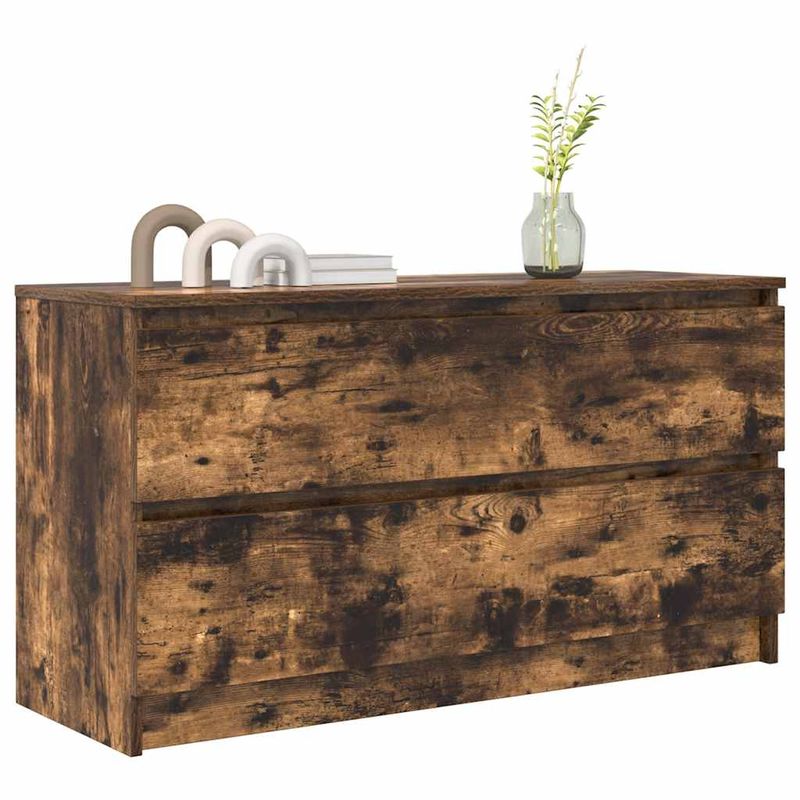Casa si Gradina - Mobilier - Comode si corpuri - Comode - Comoda TV, stejar fumuriu, 100x35x54 cm, lemn compozit, lăţime 100 cm - Infinity.ro