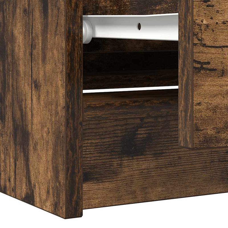 Casa si Gradina - Mobilier - Comode si corpuri - Comode - Comoda TV, stejar fumuriu, 100x35x54 cm, lemn compozit, lăţime 100 cm - Infinity.ro