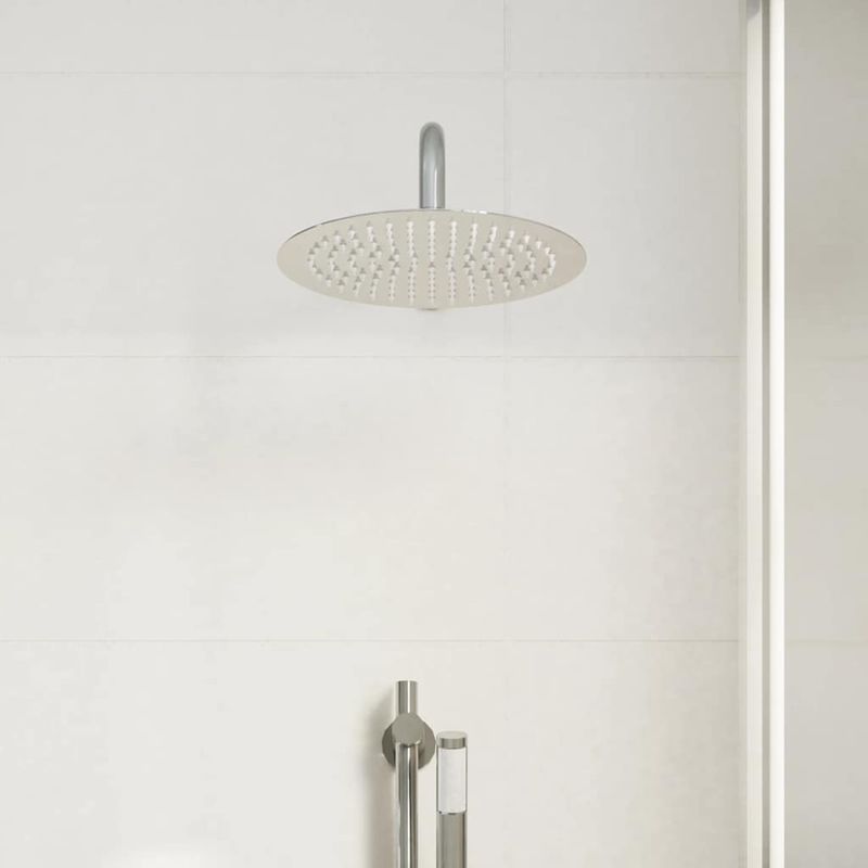 Casa si Gradina - Sanitare - Cazi si cabine de dus - Coloane si seturi de dus - Cap de dus cu ploaie rotunda din otel inoxidabil 304 25 cm - Infinity.ro