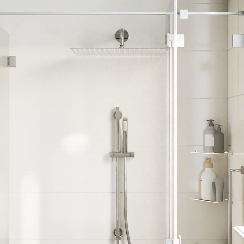 Casa si Gradina - Sanitare - Cazi si cabine de dus - Coloane si seturi de dus - Cap de dus cu ploaie din otel inoxidabil 304 50x50 cm patrat - Infinity.ro