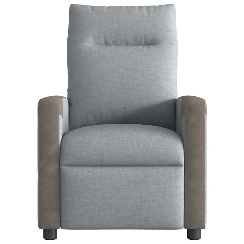Casa si Gradina - Mobilier - Scaune si fotolii - Fotolii - Fotoliu rabatabil, gri deschis, material textil - Infinity.ro