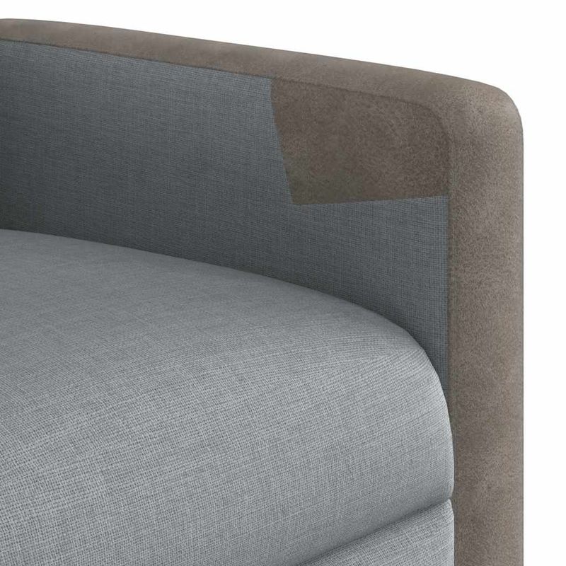 Casa si Gradina - Mobilier - Scaune si fotolii - Fotolii - Fotoliu rabatabil, gri deschis, material textil - Infinity.ro