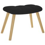 Casa si Gradina - Mobilier - Scaune si fotolii - Fotolii - Fotoliu de relaxare cu taburet, negru, textil - Infinity.ro