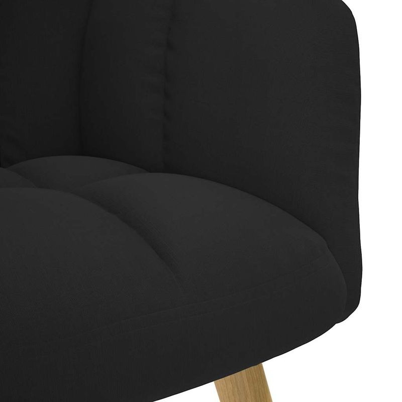 Casa si Gradina - Mobilier - Scaune si fotolii - Fotolii - Fotoliu de relaxare cu taburet, negru, textil - Infinity.ro