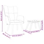 Casa si Gradina - Mobilier - Scaune si fotolii - Fotolii - Fotoliu de relaxare cu taburet, negru, textil - Infinity.ro