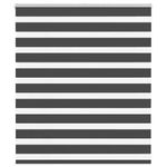 Casa si Gradina - Textile si covoare - Rulouri si jaluzele - Jaluzea tip zebra neagra latime tesatura 130,9 cm poliester, mărime 135x100 cm - Infinity.ro