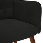 Casa si Gradina - Mobilier - Scaune si fotolii - Fotolii - Fotoliu de relaxare cu taburet, negru, catifea - Infinity.ro