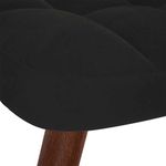 Casa si Gradina - Mobilier - Scaune si fotolii - Fotolii - Fotoliu de relaxare cu taburet, negru, catifea - Infinity.ro