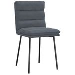 Casa si Gradina - Mobilier - Scaune si fotolii - Scaune - Scaune de bucatarie, 4 buc., gri inchis, catifea - Infinity.ro