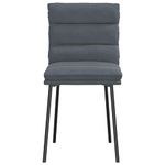 Casa si Gradina - Mobilier - Scaune si fotolii - Scaune - Scaune de bucatarie, 4 buc., gri inchis, catifea - Infinity.ro