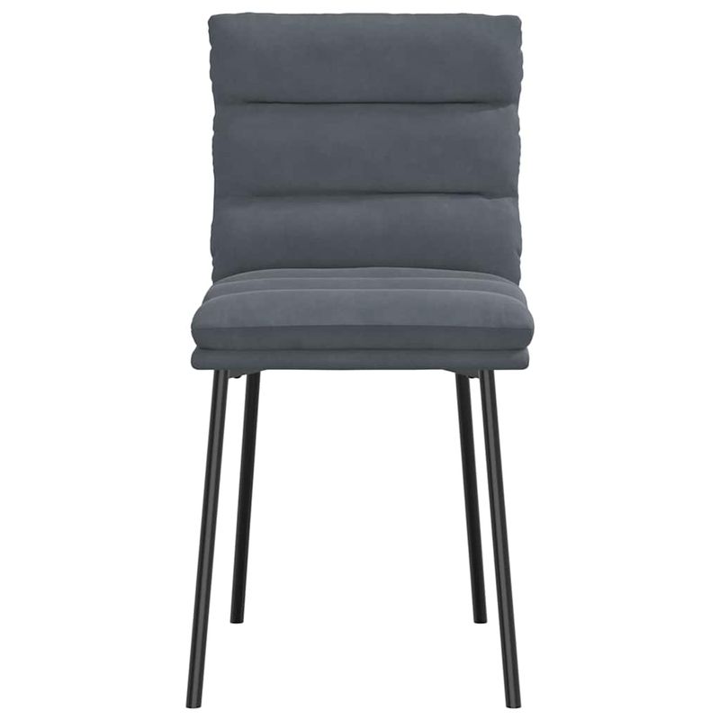 Casa si Gradina - Mobilier - Scaune si fotolii - Scaune - Scaune de bucatarie, 4 buc., gri inchis, catifea - Infinity.ro