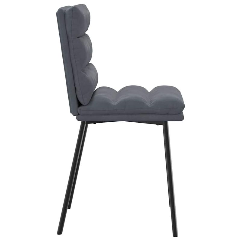 Casa si Gradina - Mobilier - Scaune si fotolii - Scaune - Scaune de bucatarie, 4 buc., gri inchis, catifea - Infinity.ro