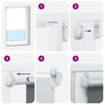 Casa si Gradina - Textile si covoare - Rulouri si jaluzele - Jaluza cu role opace alb 65x230 cm latime material 60,7 cm - Infinity.ro