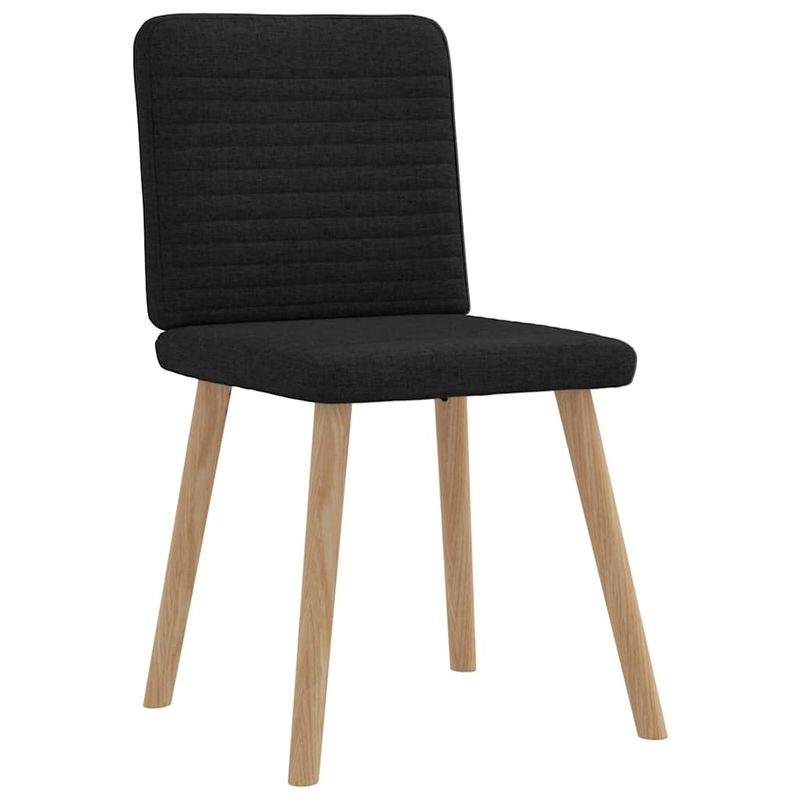 Casa si Gradina - Mobilier - Scaune si fotolii - Scaune - Scaune de bucatarie, 4 buc., negru, material textil - Infinity.ro
