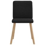 Casa si Gradina - Mobilier - Scaune si fotolii - Scaune - Scaune de bucatarie, 4 buc., negru, material textil - Infinity.ro