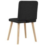 Casa si Gradina - Mobilier - Scaune si fotolii - Scaune - Scaune de bucatarie, 4 buc., negru, material textil - Infinity.ro