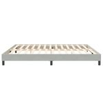 Casa si Gradina - Mobilier - Paturi si accesorii - Paturi - Pat cu arcuri fara saltea gri deschis 200x220 cm catifea - Infinity.ro