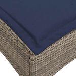 Casa si Gradina - Gradina si terasa - Mobilier exterior - Canapele si fotolii gradina - Canapea gradina inclinabila cu perne forma de L polirattan gri - Infinity.ro