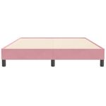 Casa si Gradina - Mobilier - Paturi si accesorii - Paturi - Pat cu arcuri fara saltea roz 140x210 cm catifea - Infinity.ro