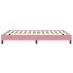 Casa si Gradina - Mobilier - Paturi si accesorii - Paturi - Pat cu arcuri fara saltea roz 140x210 cm catifea - Infinity.ro
