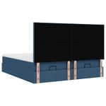 Casa si Gradina - Mobilier - Paturi si accesorii - Paturi - Cadru de pat otoman cu saltele, tesatura albastra 200x200cm - Infinity.ro