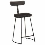 Casa si Gradina - Mobilier - Scaune si fotolii - Scaune - Scaune de bar 2 buc Negru 49x43x88 cm lemn masiv de mango - Infinity.ro