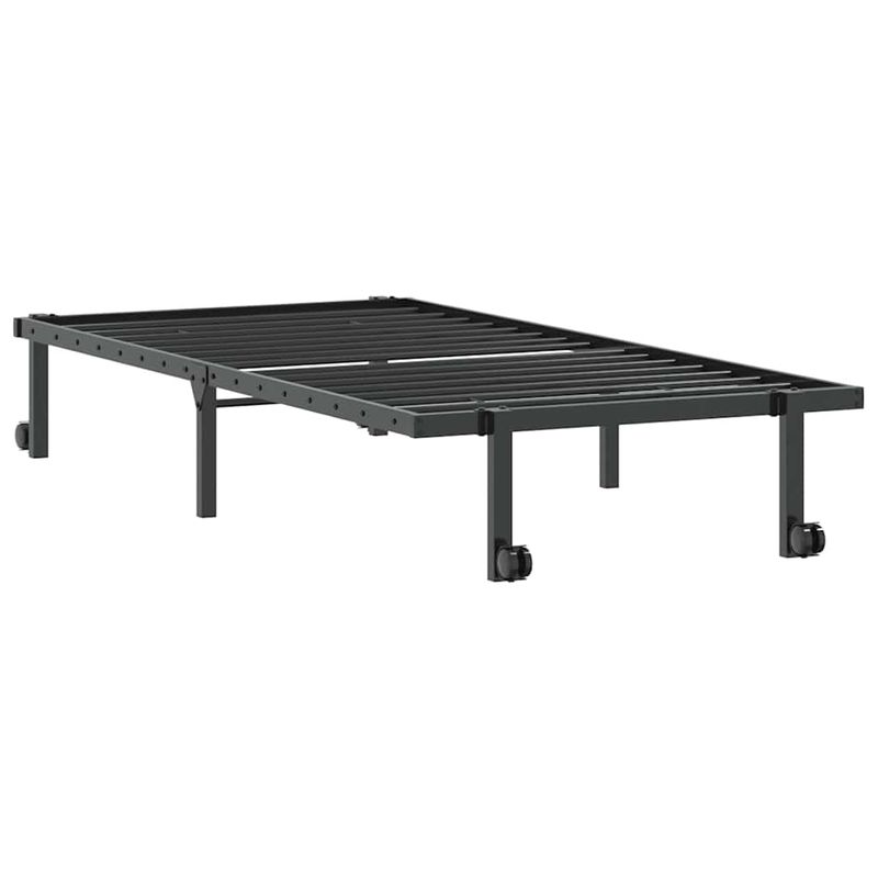Casa si Gradina - Mobilier - Paturi si accesorii - Paturi - Cadru de pat fara saltea Pliabil Negru 90x190 cm Otel - Infinity.ro