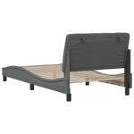 Casa si Gradina - Mobilier - Paturi si accesorii - Paturi - Cadru de pat fara saltea, gri inchis, 100x200 cm, textil - Infinity.ro