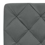 Casa si Gradina - Mobilier - Paturi si accesorii - Paturi - Cadru de pat fara saltea, gri inchis, 100x200 cm, textil - Infinity.ro