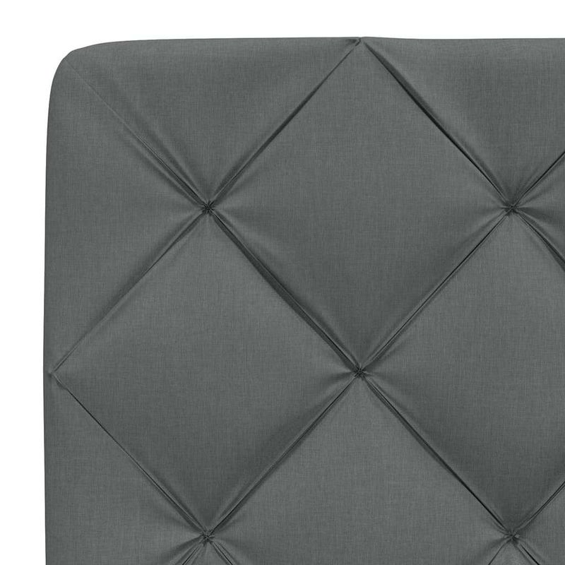 Casa si Gradina - Mobilier - Paturi si accesorii - Paturi - Cadru de pat fara saltea, gri inchis, 100x200 cm, textil - Infinity.ro