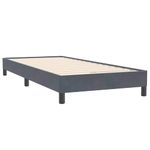 Casa si Gradina - Mobilier - Paturi si accesorii - Paturi - Pat box spring cu saltea, gri inchis, 80x220 cm, catifea - Infinity.ro