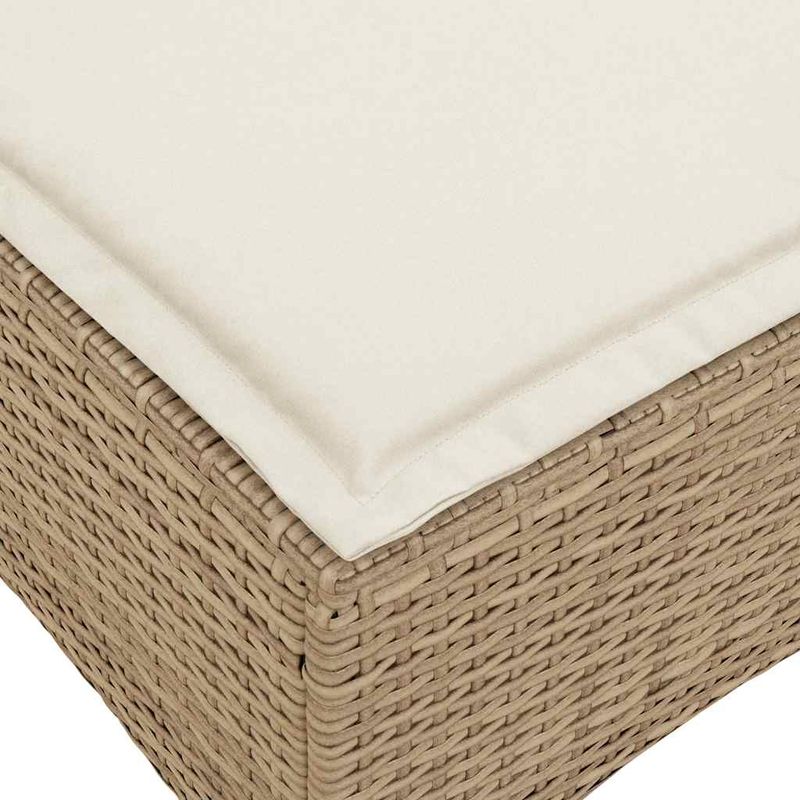 Casa si Gradina - Gradina si terasa - Mobilier exterior - Seturi mobila gradina - Set canapea gradina 3 piese cu perne forma L, polirattan bej, bej și crem - Infinity.ro