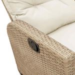 Casa si Gradina - Gradina si terasa - Mobilier exterior - Seturi mobila gradina - Set canapea gradina 3 piese cu perne forma L, polirattan bej, bej și crem - Infinity.ro