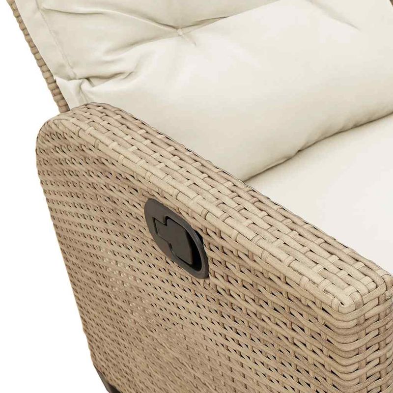 Casa si Gradina - Gradina si terasa - Mobilier exterior - Seturi mobila gradina - Set canapea gradina 3 piese cu perne forma L, polirattan bej, bej și crem - Infinity.ro