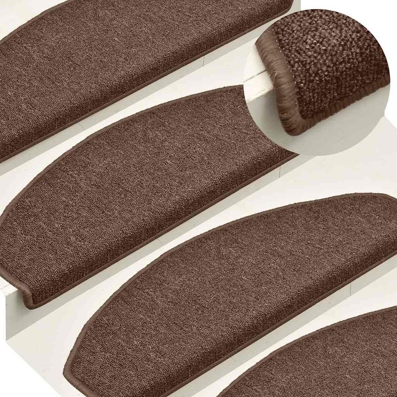 Casa si Gradina - Textile si covoare - Covoare - Covoare casa - Covorase scara 30 buc maro 65x24x4 cm - Infinity.ro