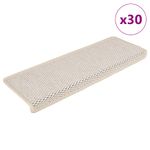 Casa si Gradina - Textile si covoare - Covoare - Covoare casa - Covorase scari autoadezive, 30 buc., crem, 65x21x4 cm, sisal - Infinity.ro