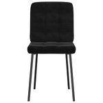 Casa si Gradina - Mobilier - Scaune si fotolii - Scaune - Scaune de bucatarie, 2 buc., negru, catifea - Infinity.ro