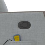 Ingrijire personala si Cosmetice - Sanatate si wellness - Articole wellness - Fotolii de masaj - Fotoliu de masaj rabatabil cu ridicare, gri deschis, textil - Infinity.ro