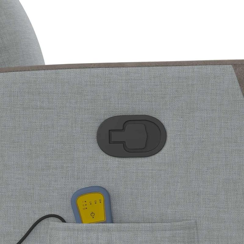 Ingrijire personala si Cosmetice - Sanatate si wellness - Articole wellness - Fotolii de masaj - Fotoliu de masaj rabatabil cu ridicare, gri deschis, textil - Infinity.ro