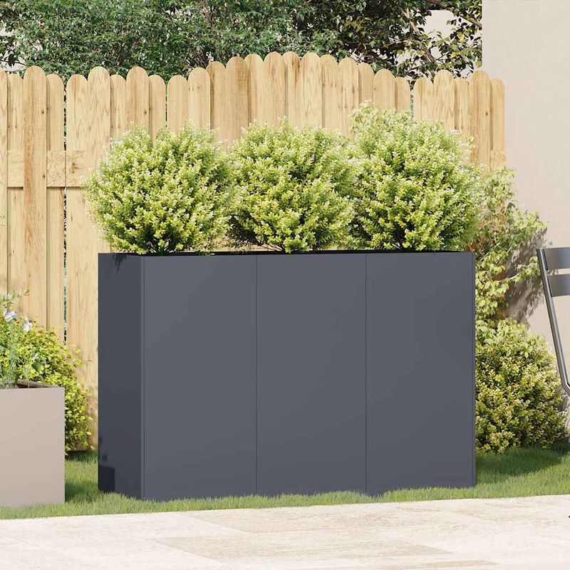 Casa si Gradina - Gradinarit si plante - Plante si ghivece - Ghivece si suporturi - Jardiniera Antracit 120x40x80 cm Otel laminat la rece - Infinity.ro