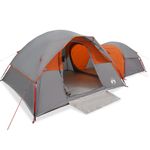 Sport si Outdoor - Camping - Corturi camping - Cort de camping pentru 5 persoane, gri/portocaliu, impermeabil - Infinity.ro