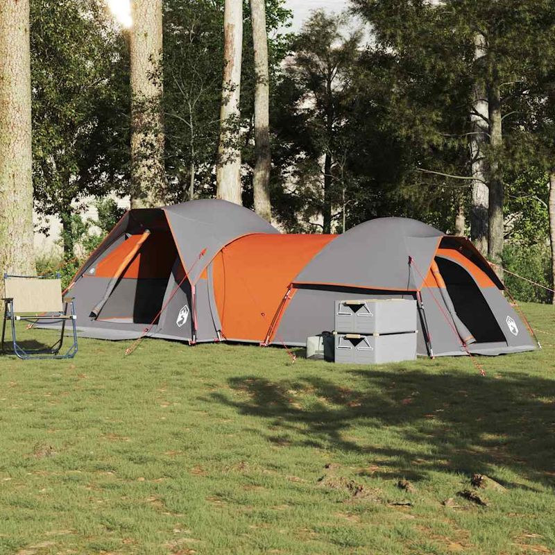 Sport si Outdoor - Camping - Corturi camping - Cort de camping pentru 5 persoane, gri/portocaliu, impermeabil - Infinity.ro