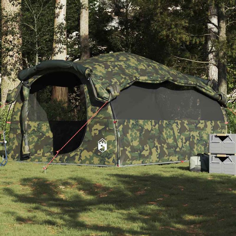 Sport si Outdoor - Camping - Corturi camping - Cort de familie tunel pentru 6 persoane, camuflaj, impermeabil - Infinity.ro